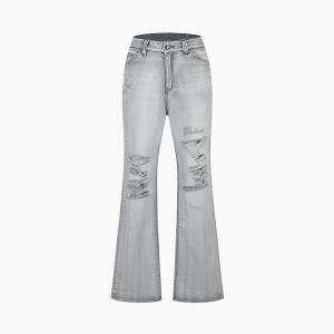 [에고이스트] [BLUE LABEL]자수 포인트 부츠컷 데님 팬츠 ES2ODP01