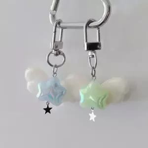 별 남자 키링 여자 코어 커플템 귀여운 위시 행운 생일 커플 날개 통통