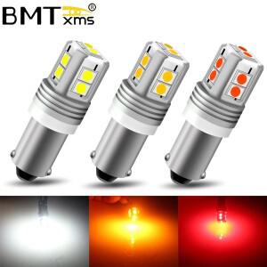 BMTxms 2x Canbus 64111 BA9S T4W 64132 H6W H21W LED 모토 주차 조명 내부 역방향 브레이크 지시등