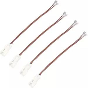 기아용 X AutoHAUX 4 pcs 자동차 스피커 커넥터 와이어 하네스 어댑터 현대용 도요타용 스즈키용 스바루용