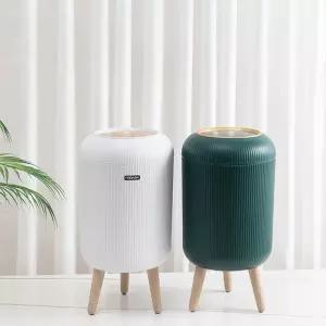모던인테리어 휴지통 감성쓰레기통 우드받힘디자인10L