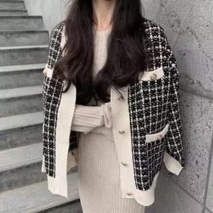 [더블디][더블디] 크롭 트위드 골드버튼 엘레강스 가디건 SSH-098 (45035360A)