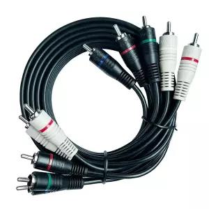 5개의 RCA 케이블 6피트 구성 스플리터 오디오 비디오 YPbPr RGB AV 1080i 남성/남성 DVD STB TV 박스 HDTV