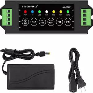 TWS AUX MIC USB 교체 부품을 갖춘 패시브 스피커용 STUODIOFI닉스 4채널 미니 블루투스 앰프 120w