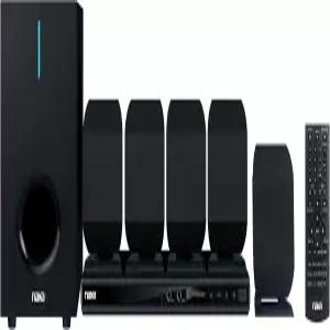 Naxa Electronics ND-864 5.1채널 고출력 홈 시어터 DVD 및 노래방 스피커 시스템