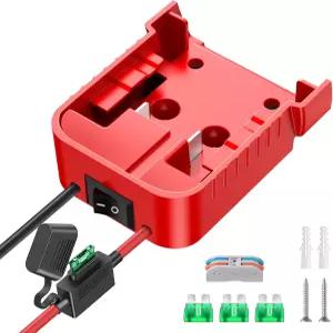 스위치 퓨즈 및 와이어 단자 12AWG DIY Rc 자동차 장난감 로봇용 전원 커넥터가 포함된 밀워키 M18 배터리
