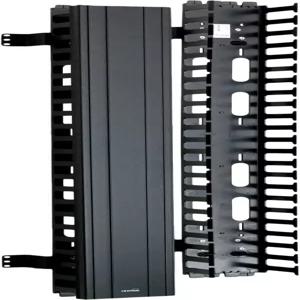 레비톤 수직 전면 전용 케이블 관리 5인치 채널 x 80인치 길이 스냅온 커버 4980L-VFO 블랙