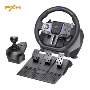 PXN V9 2세대 레이싱 휠 - 시프터와 페달이 장착된 270°/900 진동 게임 스티어링 PC PS3 Xbox Series X S