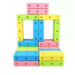(48P) 사각블 벽돌 사고력 자석교구 자석블럭 블럭장난감 DIY 벽돌블록