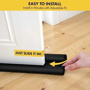 Adjustable Door Draft Stopper Seal Strip Bottom Weather for and Windows