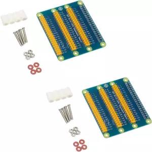 나사가 달린 라즈베리 PI 4B/3B+용 하이렛고 2pcs GPIO 확장 보드 파이 쉴드