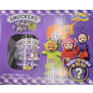 스머커스X텔레토비 포도잼 세트 340g 과일잼 텔레토비키링1P SMUKERS