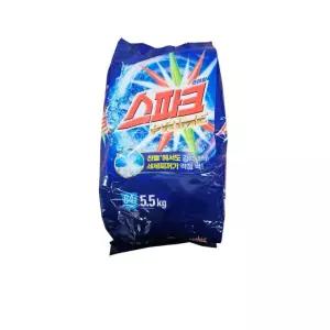 거미블루 드럼용 찌든때제거 스파크 가루세제 세탁용품 5.5kg 일반용 리필 1EA