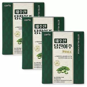 제주산 당찬여주 발효효소 분말 통곡물 발효 30포 3박스