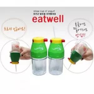 유산균발효유 유산균발효 요구르트케이스 eatwell 80ml 유아빨대컵