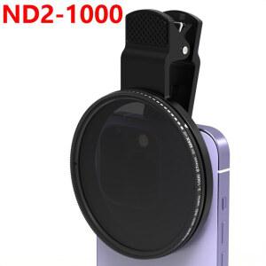 웹캠커버 휴대폰 홀더 클립 ND2 ND1000 가변 ND 필터 카메라 사진 렌즈용 안드로이드용
