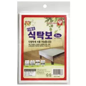 하니 다용도 일회용 횟집비닐 126x88cm 식탁보 5매입 일회용 비닐
