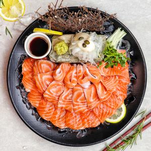 노르웨이 생연어 순살 슬라이스 500g 슈페리어등급