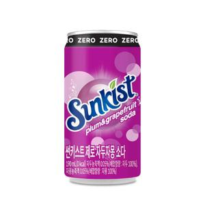 썬키스트 제로 자두 자몽 소다 190ml (30개) 새콤달콤 과즙 농축액 대량 구매