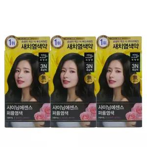 미쟝센 올뉴 샤이닝에센스 염색약 3N 흑갈색 3개