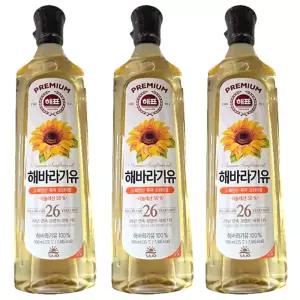 사조 해표 해바라기유 900ml x 3개 / 식용유 유지류 오일 기름