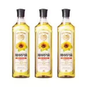 사조해표 해바라기유 900mL x 3병