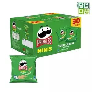 간식 프링글스 미니스 사워크림 앤 어니언 x 30) 570g(19g