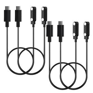 [미국배송] SELTUREONE 4팩 USB-C 충전기 PLAUD 노트 AI 음성 녹음기 전용 플라우드 교체 충전기 2FT 마그네틱 충전 케이블 액세서리 지원
