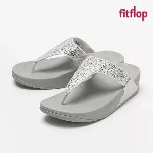 핏플랍 정가 135200원 슬리퍼 루루 크리스탈믹스 토 포스트 여성 쪼리 실버 JE3-011 293911
