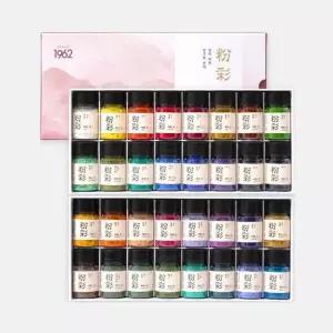 알파 채향 동양화 분채물감 20ml 32색세트 인물화
