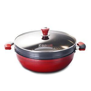 관공서 경질 키친아트 전골 신비냄비 28cm 투톤 양수 2단찜기 학교 편수