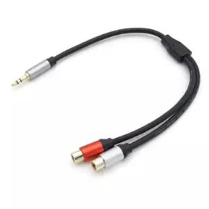 무산소동선 3.5 AUX to 2RCA암 스테레오 케이블 30cm