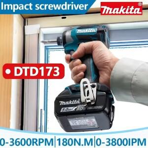 Makita 호환 DTD173 18V 무선 임팩트 드라이버 3600rpm 180Nm 브러시리스 bldc 모터 T-모드 목재 금속 볼트