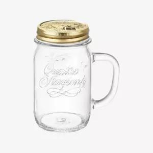 보르미올리 콰트로자 드링크자 머그컵 415ml 1p 유리잔 유리컵 밀폐용기