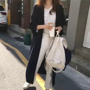 셔츠 가을 데일리 남방 여성 무드 오버핏 내추럴 롱셔츠 2컬러
