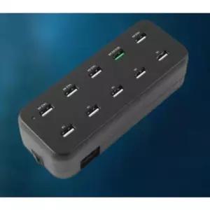 핸드폰무선충전기 USB 충전 포트 멀티탭 충전잭 USB허브 10포트