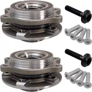 TUCAREST 513301 x2 Front Wheel Hub and Bearing Assembly Compatible With Au-di 09-15 A4 Q5 S5 /10-14