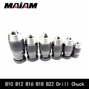B10 0.5-6mm 1-10mm 산업용 자체 조임 드릴 척 자동 잠금 콜레트