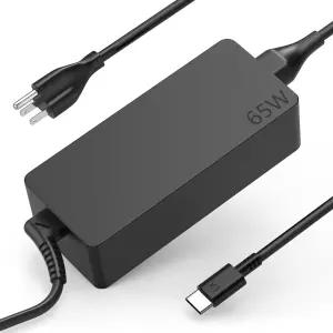 65W Lenovo 노트북 충전기 USB C를 위한 DECDY 교체 ThinkPad T580s T490 E480 E580 크롬북 C330 100e 300e