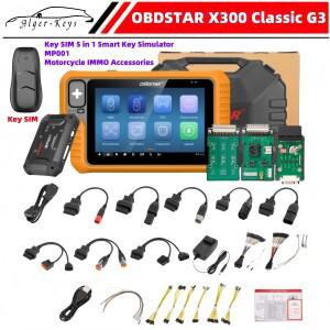 OBDSTAR X300 마스터 G3 키 프로그래머 내장 CAN FD DoIP 지원 자동차 HD 전기차 바이크 오토바이  심 및
