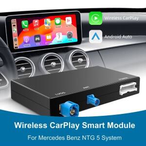 메르세데스 벤츠 NTG 5.0 시스템 (2015-2018)용 무선 CarPlay 안드로이드 오토 레트로핏 키트 (OEM 스크린