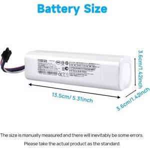 샤오미 미지아 X10+PLUS B101CN OMNI 1S 및 드리미 F9 L10 Pro Plus 로봇 청소기용 14.8V 12800mAh 배터리