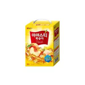 담터 아이스티 복숭아 80T x 1개 홍차 맛있는 과일 가루 홍티