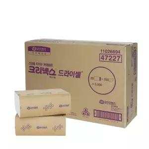 유한킴벌리 드라이셀 천연펄프 프리미엄 핸드 타올 가정용 무형광 대용량 종이 페이퍼 손 타월 5000매 4722