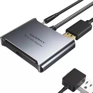 워키 PSVR2 PC 어댑터 액세서리 알루미늄 쉘 나일론 브레이드 케이블 AR 글래스 휴대용 모니터 DP 1.4 및