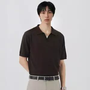 폴햄 남성) 린넨 슬릿넥 플레인 반팔 스웨터 (PHG2ET1090) LE1221799152