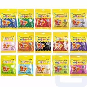 아이클레이 파우치 50g 유아미술키트 장식품만들기 노인프로그램 창의력교구 점토피규어 클레이도구 소근육