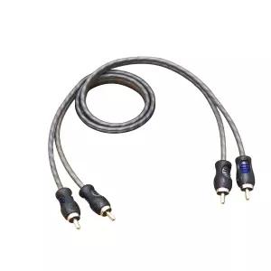 반동 RCI21 100 무산소 구리 1피트 2채널 RCA 오디오 케이블 소음 감소가 있는 트위스트 페어
