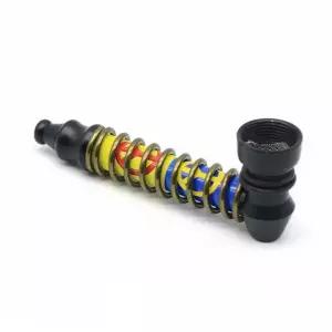 휴대용 담배파이프 85mm 금속파이프 금형노즐 미니곰방대 펌프라이너 각파이프 담배홀더