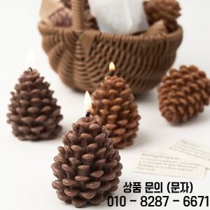 DIY 3D 솔방울 실리콘 양초 금형 수제 시뮬레이션 아로마 테라피 크리스마스 트리 펜던트 공예 선물 파티 D
